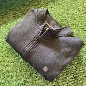 Izod Men's Performance 1/4 Zip Black Size Large